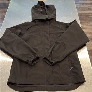 NWOT Eddie Bauer Black unisex Rain Jacket